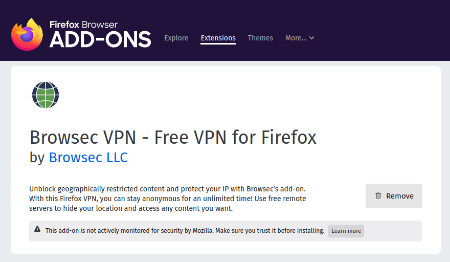 Cara Menggunakan Browsec VPN di Firefox