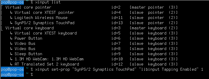 mengaktifkan touchpad linux secara manual dwm ubuntu popos