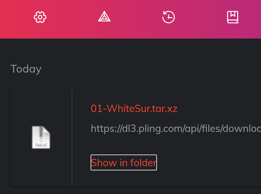 show in folder open vscode instead file manager linux