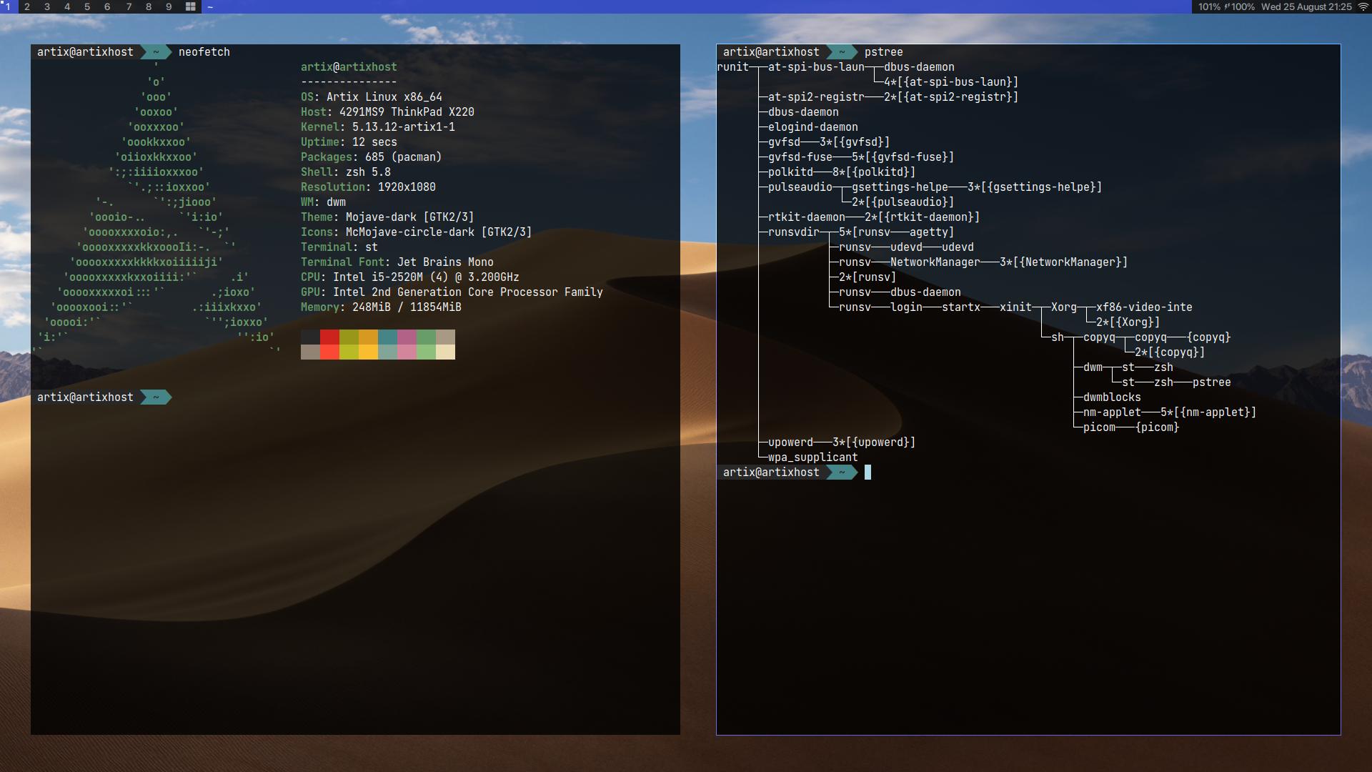 konfigurasi terminal st linux dwm